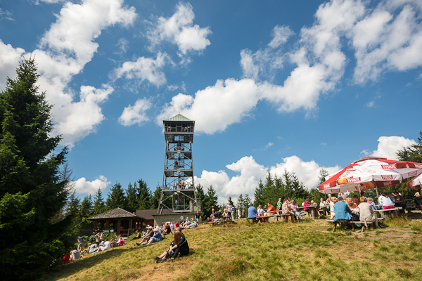 góra Czantoria z wieżą widokową